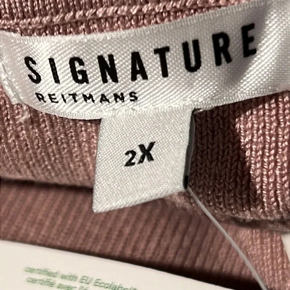 Reitmans Women’s Top 2X Blush Halter Crossover Neckline - Picture 8 of 10